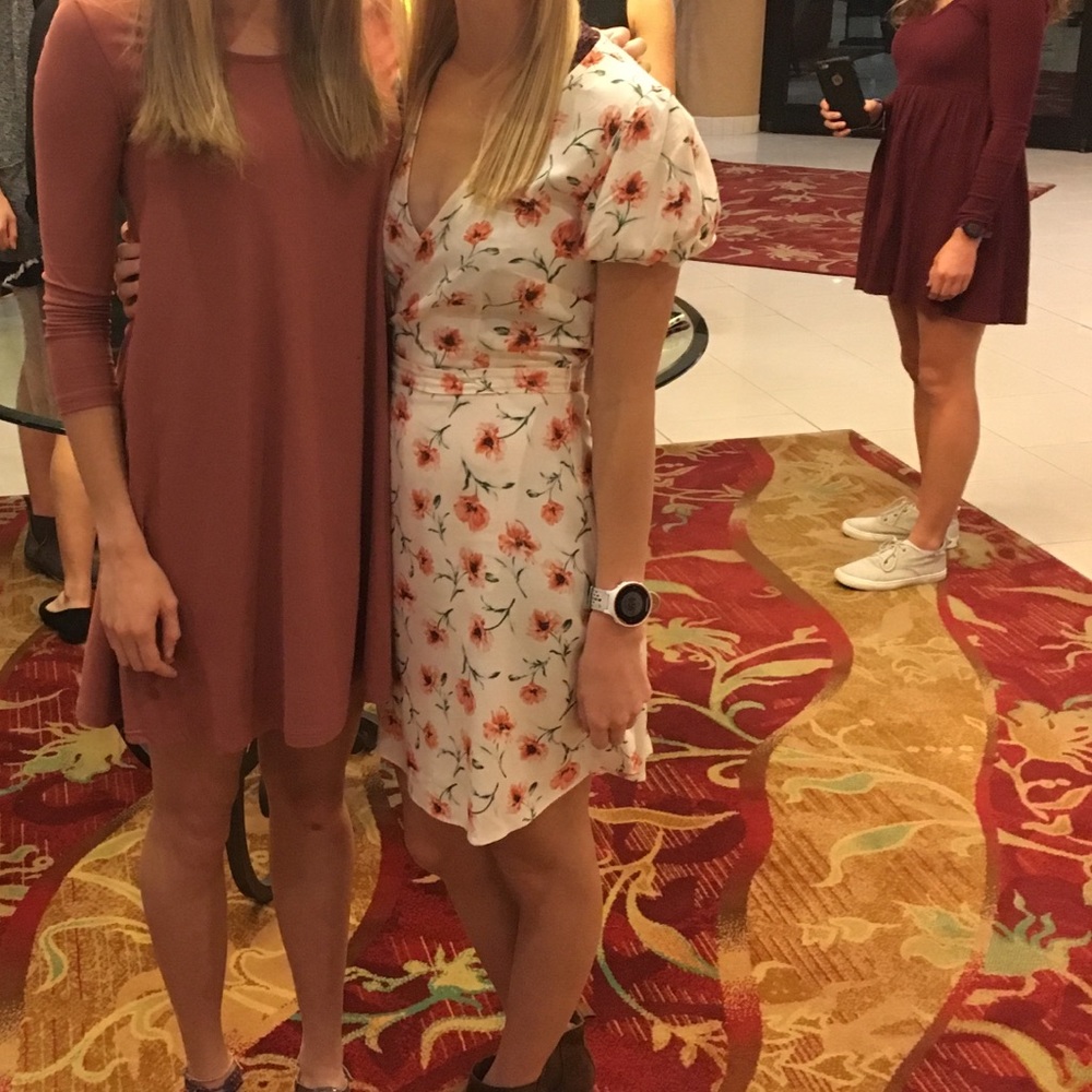 Floral wrap dress